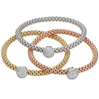 Bracciale Fope Donna Flex'It in Oro rosa Diamante 647B-PAVEM - 647B-PAVEM
